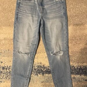 American Eagle Super High Waisted Ripped Jeggings